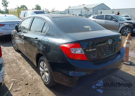 2012 Honda Civic Lx from USA, damaged, VIN 19XFB2F52CE037906